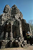 Angkor Thom - the South Gate, detail of the three-headed elephant.